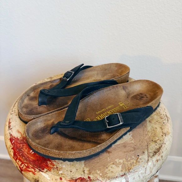Birkenstock Thong Sandals in Black Size 37 - Picture 4 of 5